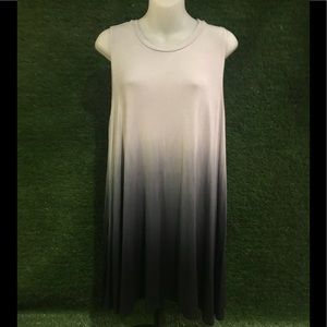 Sleeveless dip dyed mini dress